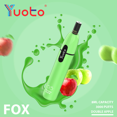 Stylowy, elegancki Yuoto jednorazowy Vape Fox 3000 Puffs 16 smaków