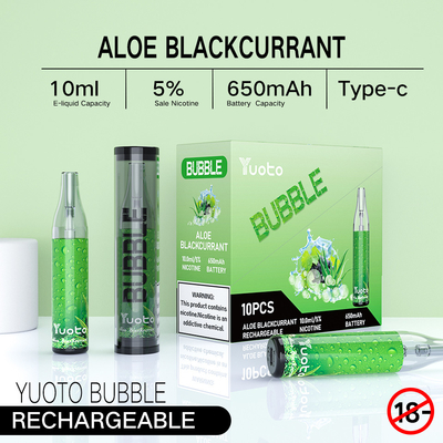 Typ C płatne bąbelki Yuoto, 4500 puff Jednorazowe papierosy Vape
