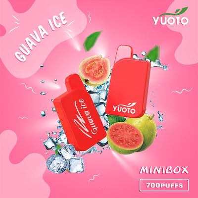 Yuoto Mini Box 700 Puffs Vape Jednorazowa bateria 15 smaków 450 mAh 2,3 ml