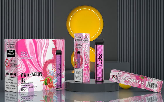 Yuoto 23 Smaki 7,0 ml 2500 zaciągnięć Jednorazowy Vape 1200 mAh Bateria 5% nikotyny
