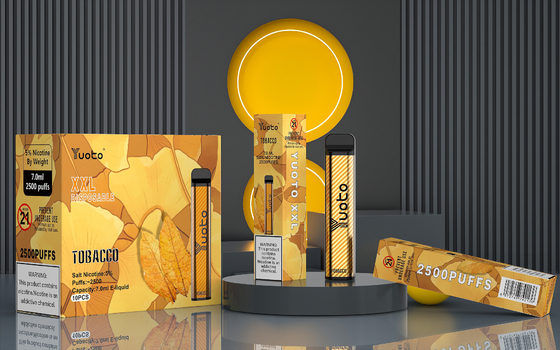 Yuoto 23 Smaki 7,0 ml 2500 zaciągnięć Jednorazowy Vape 1200 mAh Bateria 5% nikotyny