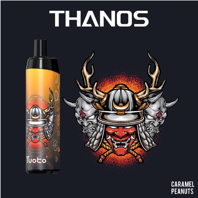 Yuoto Thanos 5000puff Jednorazowe Vape E-papierosy Vape Pen Mesh Coil Akumulator 650mAh 14ml Nikotyna 5%/2%