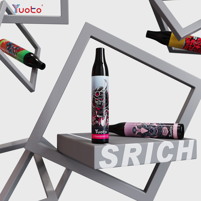 Popularny Yuoto 2000 Puffs Vape Jednorazowy vape Mesh Coil 6ml E Juice 850mAh E-papierosy Vape Pen