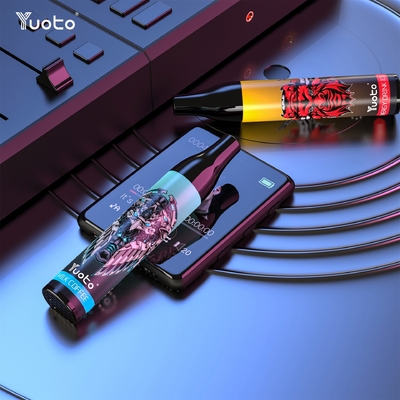 Popularny Yuoto 2000 Puffs Vape Jednorazowy vape Mesh Coil 6ml E Juice 850mAh E-papierosy Vape Pen