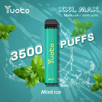 nowość Yuoto XXL MAX 3500 Ptysi Jednorazowe Vape miętowe ptysie o smaku mięty lodowej