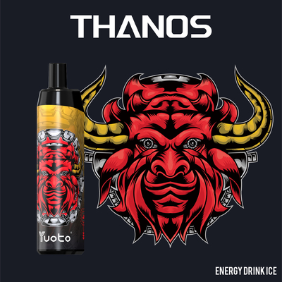 Yuoto Thanos 5000 Puffs Jednorazowe Vape Pen Szisza z 14 ml E-Liquid 650 mAh Cewka z siatki baterii