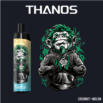 Vape pod Yuoto Thanos 5000 ptysi owocowy flavo nikotyna 14ML E płyn 650mAh siatkowa cewka ładowalna z typem C