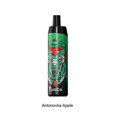 Jednorazowy e-papieros o smaku jabłkowym 5000 zaciągnięć E z cewką siatkową 14 ml E-liquid 650 mAh Bateria