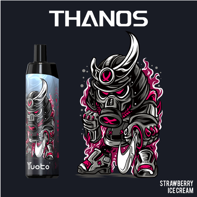 Jednorazowy e-papieros o smaku jabłkowym 5000 zaciągnięć E z cewką siatkową 14 ml E-liquid 650 mAh Bateria