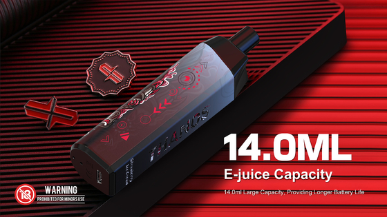 5000 zaciągnięć Jednorazowy Vape Pod Brzoskwiniowy smak Yuoto Thanos Cewka z siatki 14 ml Ejuice 650 mAh Bateria z fabryki w Chinach