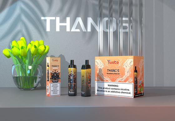Jednorazowe kapsułki Vape 5000 zaciągnięć o smaku bananowym Yuoto Thanos cewka z siatki 14 ml Ejuice 650 mAh bateria wypełniająca fabryka w Chinach