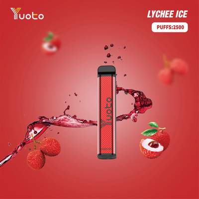 XXL 2500 zaciągnięć Jednorazowy waporyzator 1200mAh Bateria 7.0ml Ejuice 0% 2% 5% Nikotyna z oryginalnej fabryki Yuoto