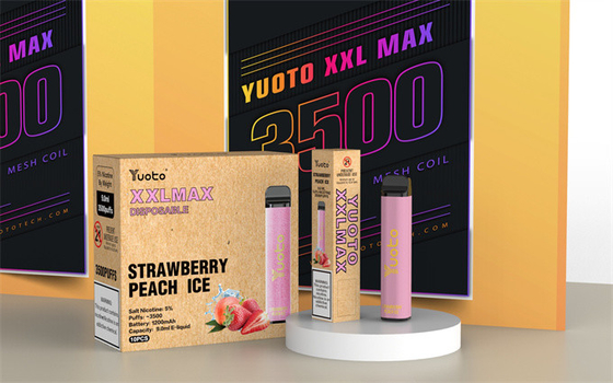 9ml Juice Yuoto Jednorazowy Vape, Xxl Max 3500 Puffs 5% Nic Salt E Cigarette