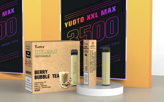Yuoto xxl Max 3500 Puffs truskawka arbuz oryginalna fabryka e cig 5% nitotion 9mle płyn