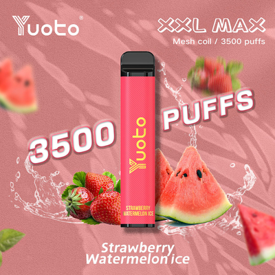 Yuoto xxl Max 3500 Puffs truskawka arbuz oryginalna fabryka e cig 5% nitotion 9mle płyn