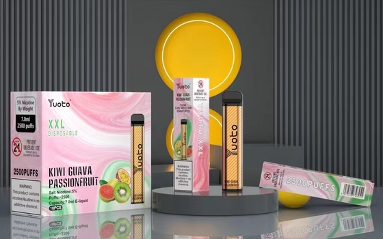 Fabryka w Chinach Hurtownia Jednorazowego Długopisu Vape z 7 ml E-Liquid 1200 mAh Baterii Strawberry Kiwi Ice