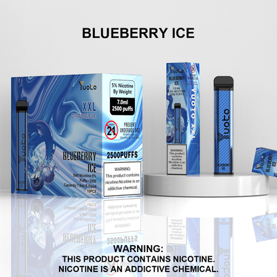 Hurtownia Vape Pen 2022 nowy projekt jednorazowy parownik z najniższą ceną 7ml e-liquid 1200mAh bateria Blueberry Ice