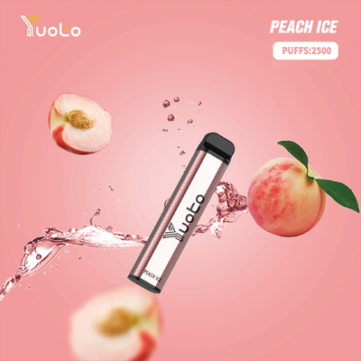 Yuoto XXL 2500 zaciągnięć jednorazowy waporyzator Lychee ice z 7 ml e-płynu szybka wysyłka dubaj