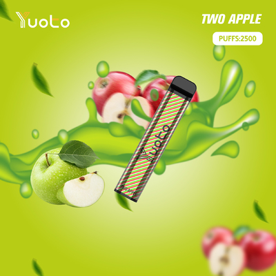 Yuoto xxl 2500 zaciągnięć Jednorazowy Vape Pod Mango o smaku lodu 7 ml Ejuice 1200 mAh Bateria z fabryki w Chinach