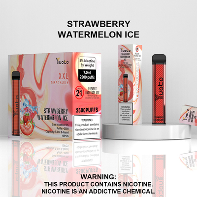 Yuoto XXL jednorazowe 2500 zaciągnięć Vape Pod kawa z mlekiem z 7 ml e-płynu 1200 mAh bateria szybka wysyłka indie