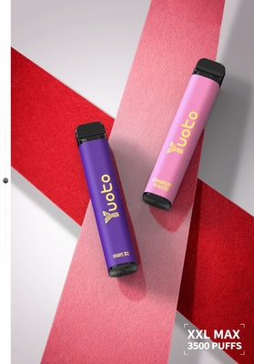 truskawka kiwi Yuoto 3500 zaciągnięć jednorazowy Vape pod 2% /5% moc wyjściowa nicotion 3.7v