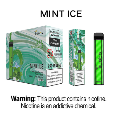Factory Direct hurtownia Yuoto XXL 5% nikotyny 2500 zaciągnięć Pina Coloda smak lodu jednorazowe elektroniczny papieros Vape