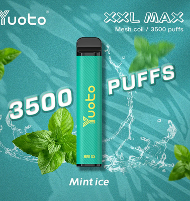 2023 Nowe wydanie Wysokiej jakości Dostosowane logo Yuoto 3500 Puff Jednorazowe batoniki Vape Smak