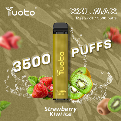 Fabryka Hurtownia Jednorazowego Vape Długopis Yuoto XXL Max 3500 Zaciągnięć Siatkowa Cewka 9 ml E-Liquid 1200 mAh Baterii