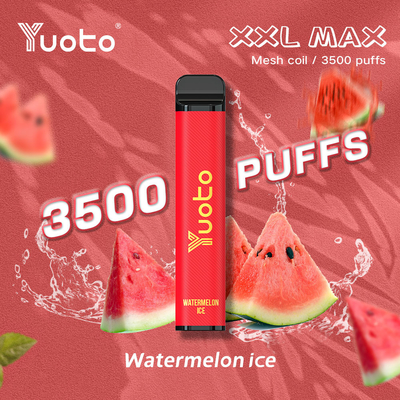 Sprzedaż hurtowa jednorazowego długopisu z siatką cewki Ss304 jednorazowego Vape Stick 9ml e-liquid 650mAh bateria arbuz lód