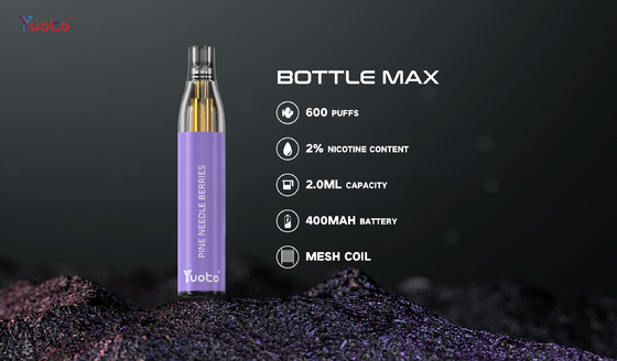 14 smaków 2 ml E Juice 2% Butelki Nic Yuoto Maksymalnie 600 zaciągnięć z fajką wodną TPD Pen