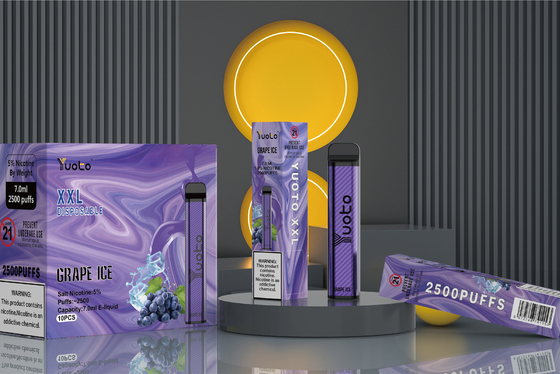 7 ml 2500 zaciągnięć Jednorazowy Vape, smaki owocowe Yuoto Xxl Vape Pen Oem Odm
