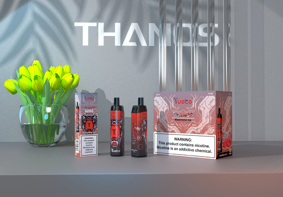5% Nikotyna Yuoto Thanos 5000 Puffs Pen Hookah 14ML 650mAh Cewka z siatki z typem C