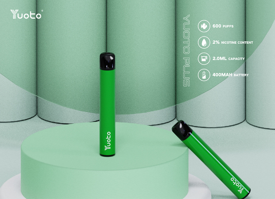 2% nikotyna 2 ml E Juice Yuoto Plus 600 Puffs Vape Pen z certyfikatem Tpd