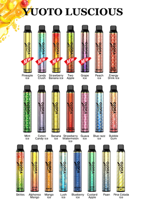 Niska cena Yuoto Luscious 3000 Puff Hurtownia Jednorazowego Vape Długopis Napełniony 8 ml Eliquid 1350 mAh baterii