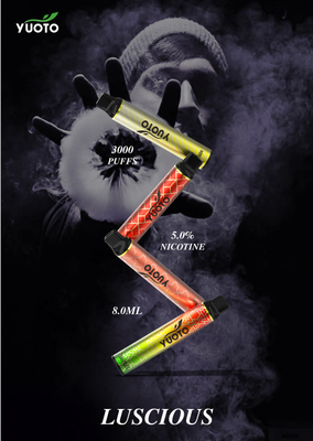 USA najlepiej sprzedający się Yuoto soczyste 3000 zaciągnięć jednorazowe E cygaro elektroniczny papieros Puff Vape Pen elektryczny papieros Pod