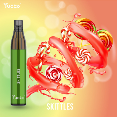 Butelka Yuoto Max 600 puff Jednorazowa cewka Vape Mesh 2 ml TPD z 16 smakami