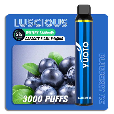 OEM ODM Fruit Flavour Puff Bar Vape Pen, 8 ml 3000 Puff Yuoto Luscious Jednorazowy Vape