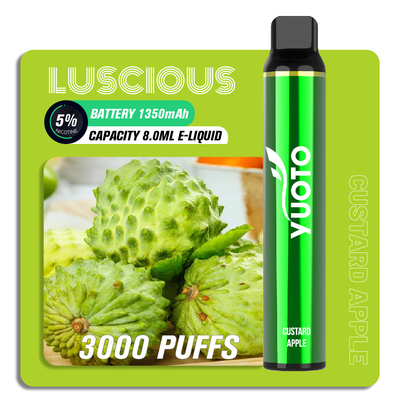 OEM ODM Fruit Flavour Puff Bar Vape Pen, 8 ml 3000 Puff Yuoto Luscious Jednorazowy Vape