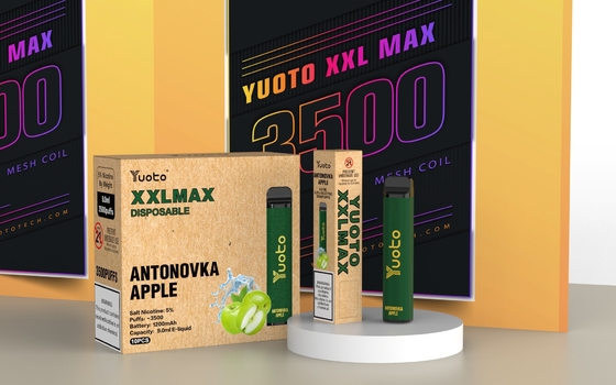 Yuoto XXL Max 0% 2% 5% Nic Jednorazowe papierosy E Wstępnie napełniona cewka z siatki