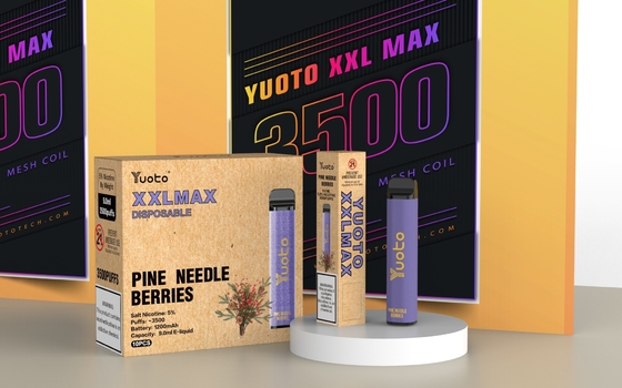 Yuoto XXL Max 0% 2% 5% Nic Jednorazowe papierosy E Wstępnie napełniona cewka z siatki