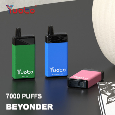 Oryginalny Yuoto jednorazowy vaping Beyonder 7000 puffs Wlewek sieciowy 15 smaków oryginalny