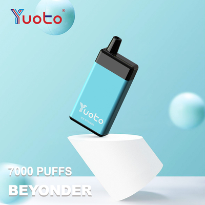 Oryginalny Yuoto jednorazowy vaping Beyonder 7000 puffs Wlewek sieciowy 15 smaków oryginalny