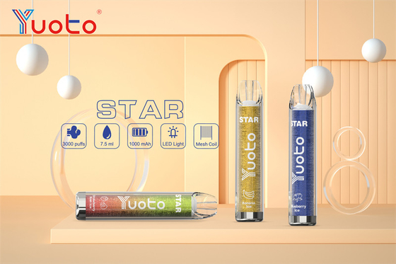 16 kolorów Yuoto Vape Star 1000 mAh 3,2 V Bateria do elektronicznego papierosa