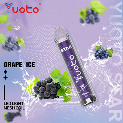 Jednorazowe 1,2 oma 3000 zaciągnięć Yuoto Vape Star z 16 kolorami