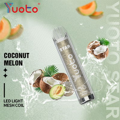 LED Shine Yuoto Star 3000 Puffs Jednorazowe waporyzatory z 5% nikotyną 16 gorących smaków