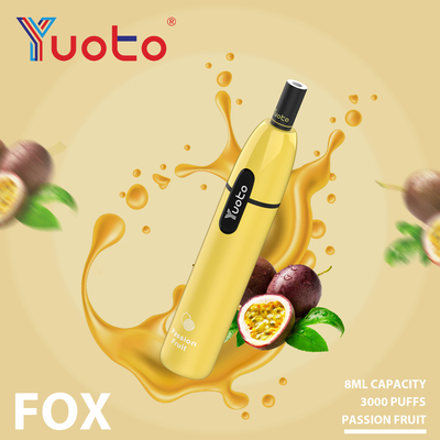 7,5 ml wstępnie napełnionego płynu E Jednorazowe Yuoto Star Vape 3000 puffów 1000 mAh RoHS FCC