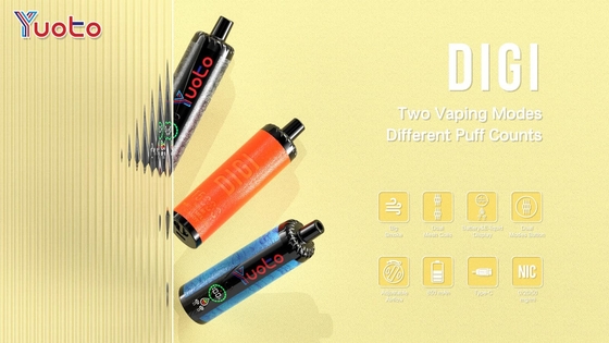 YUOTO Jednorazowy Wape Plastic AL DualMesh Coil 15000 puffs 850mAh Regulowany przepływ powietrza 23 smaki