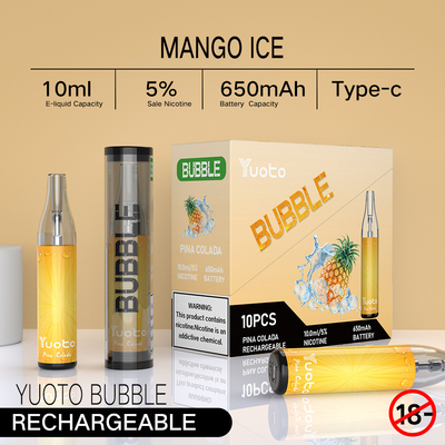 Cena hurtowa Yuoto Bubble 4500 Puffs lśniące światłem LED Arbuz Ice Dobra jakość dla FOB