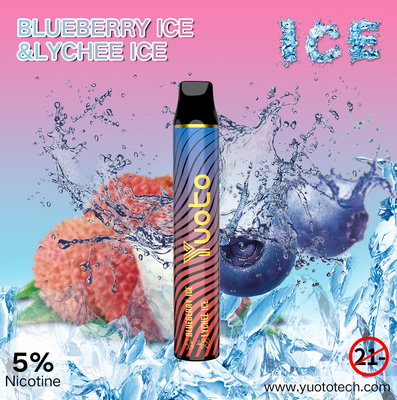 Yuoto Jednorazowe 3000 zaciągnięć 1350 Więcej smaków Jednorazowy Vape 20x118,5mm