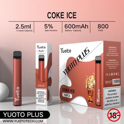 11 Mieszany smak 800 Puffs Vape OEM / ODM do relaksu w barze Puff